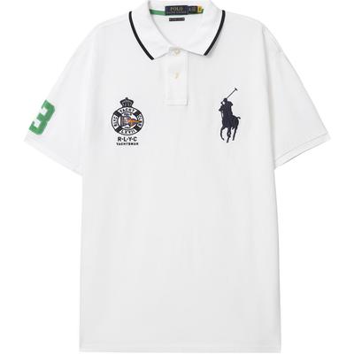 Polo Polo a Maniche Corte Slim Fit in Mesh con Stampa Logo Uomo top Bianco 710835744-002