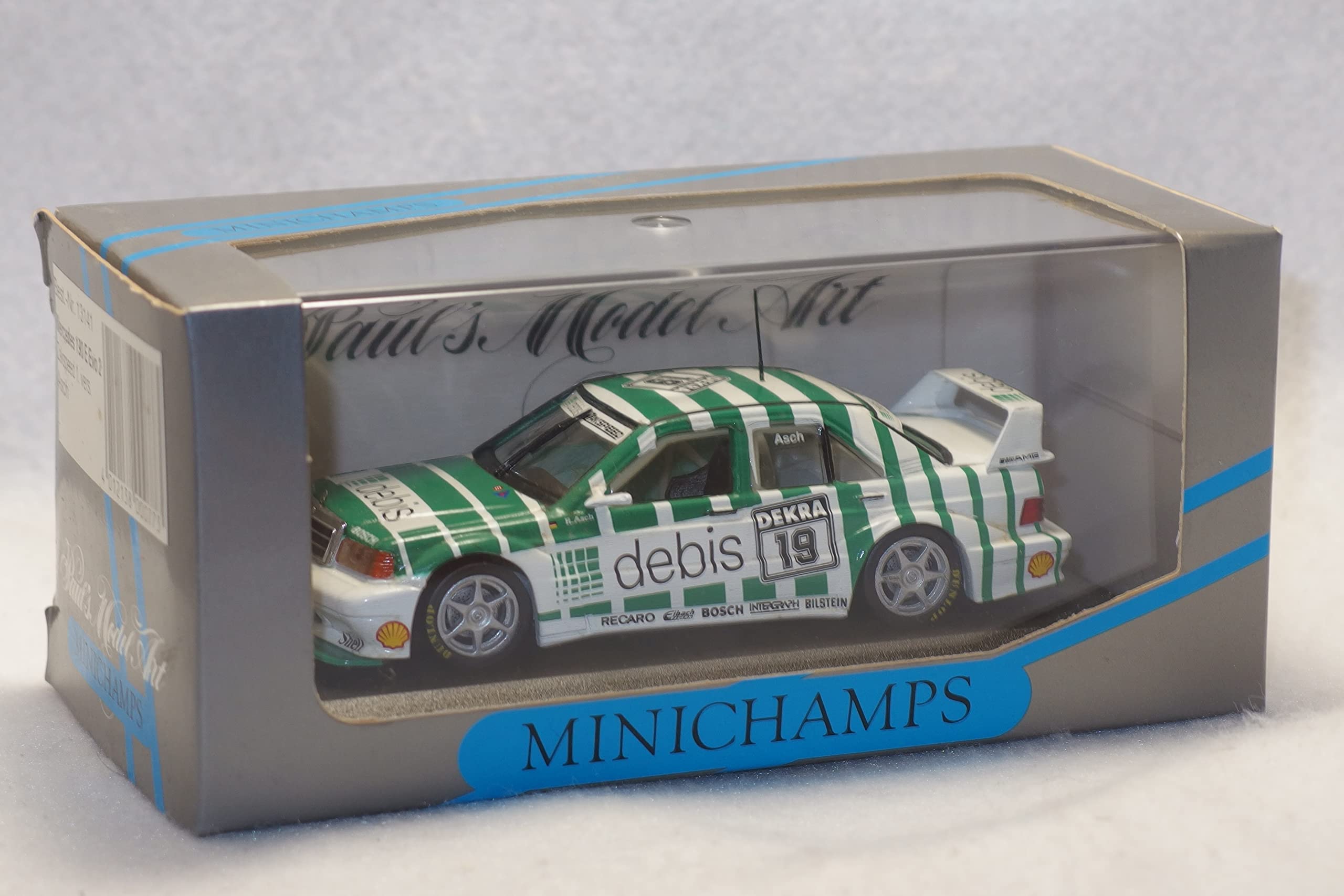 

MINICHAMPS Mercedes Mercedes 190E Evo2 DTM Zackspeed Asch 4012138000773 PMA 1/43 Best.-Nr.13141 #19 1. vers.