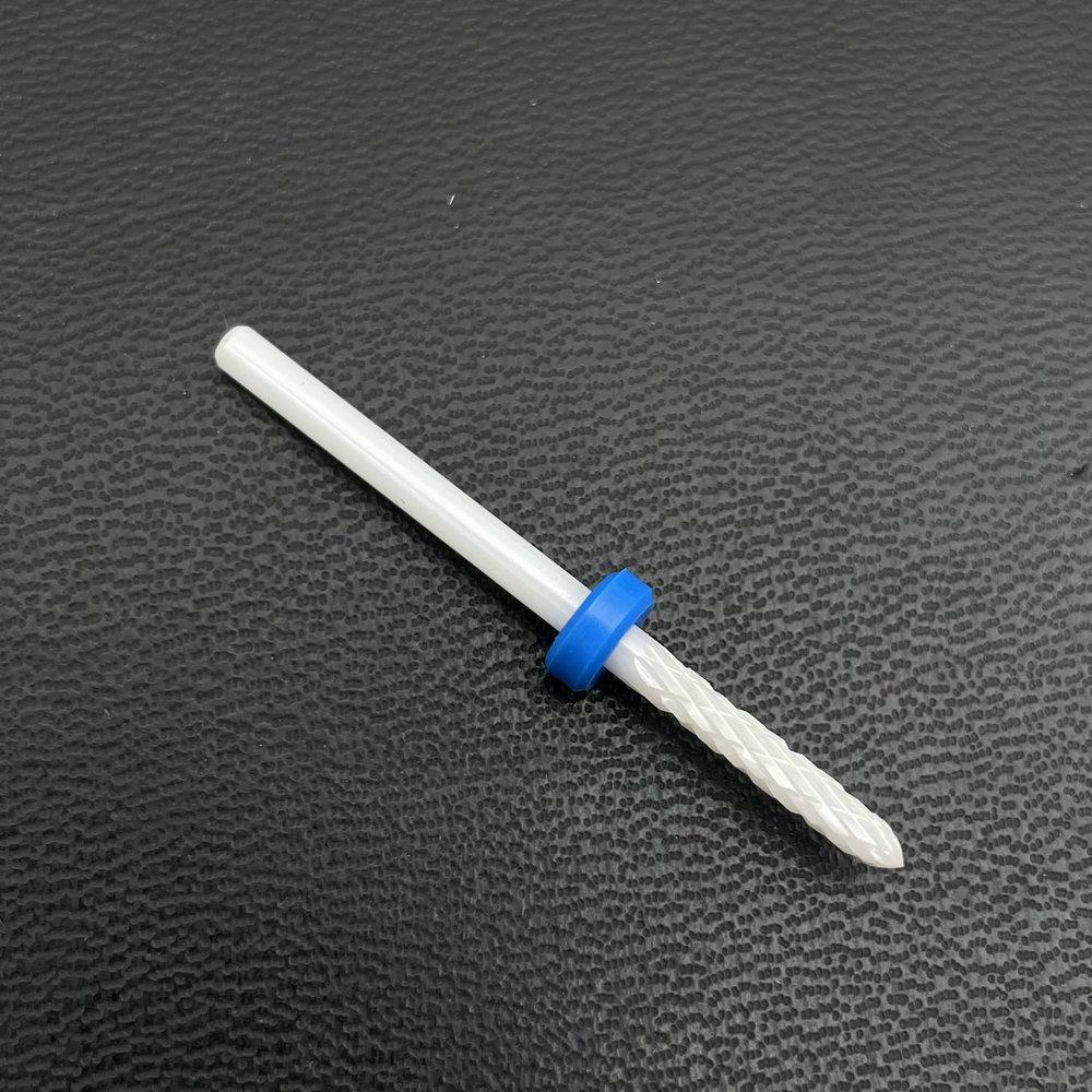 1Pc White Ceremic Nail Drill Bits Ceramic Cuticle Clean Bur Rotary Milling Cutters for Manicure Pedicure Dental Polishing Burs