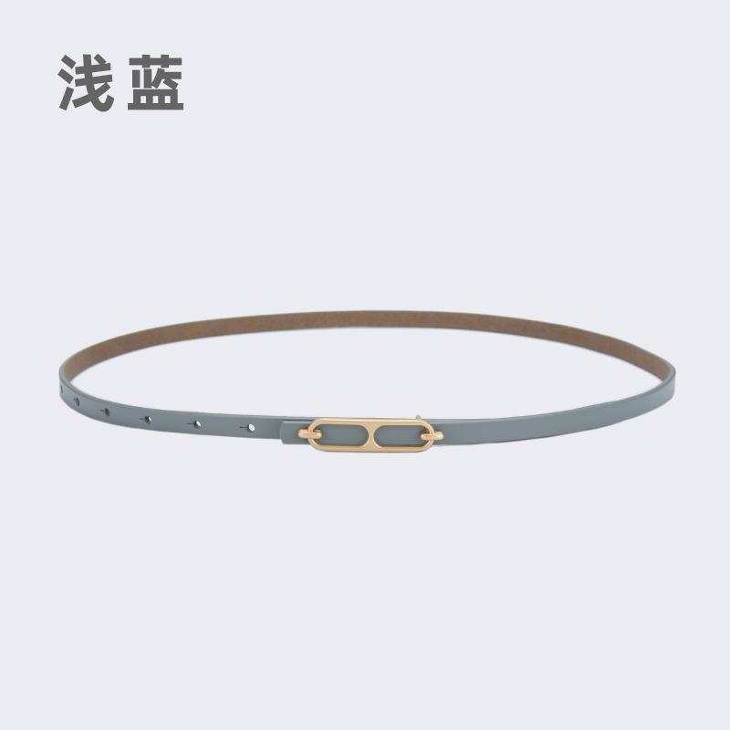 Simple Leather Thin Belt Decorative Dress Waist Chain Women'S Suit With Coat Sweater Jeans Belt
