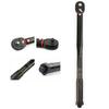 1/2 Inch Drive Click Torque Wrench 5-100 Ft-lb Dual-Direction Adjustable Torque Wrench Set with Extension & Adapters