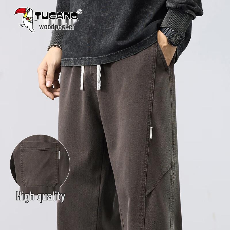 

TUCANO Men s Lyocell Blend Loose Straight-Leg Casual Pants 5XL