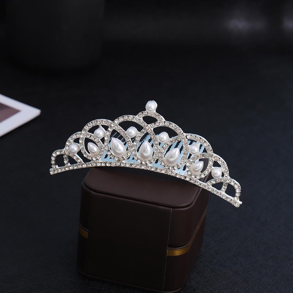Children's Princess Crown Hair Comb - Cute Hair Accessory for Girls' Birthday or Performance