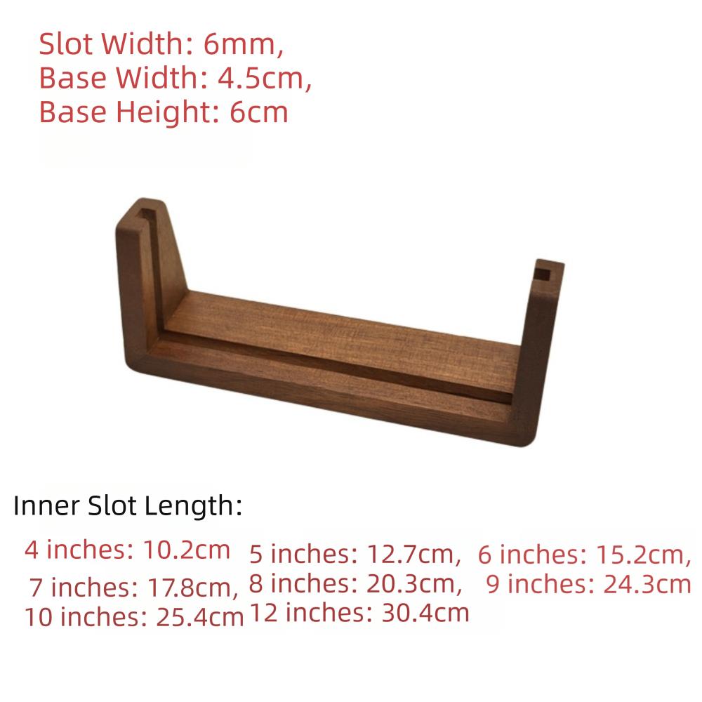 U-shaped Photo Frame Wooden Holder Beech Wood Photo Display Picture Frame Holder Desktop Walnut Wood Picture Holder Home Decor
