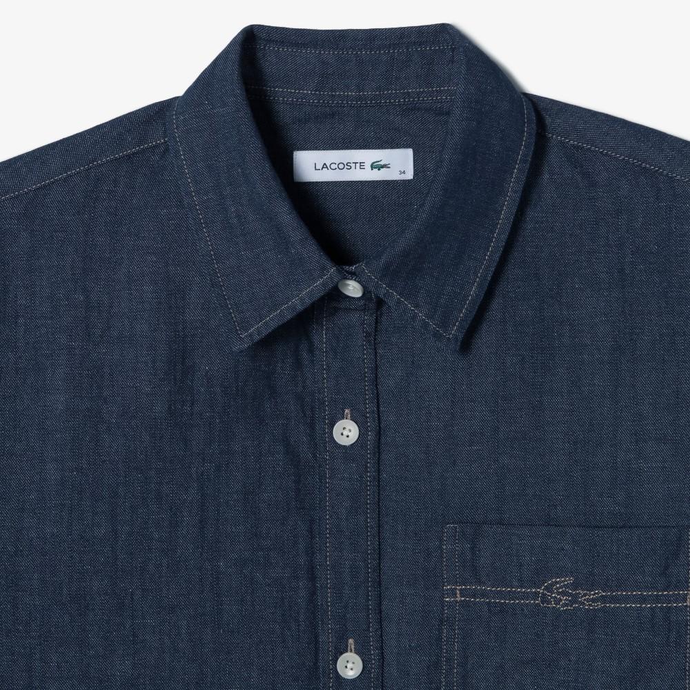 [lacoste] Women's Denim Overshirt CF293E-56GHDE
