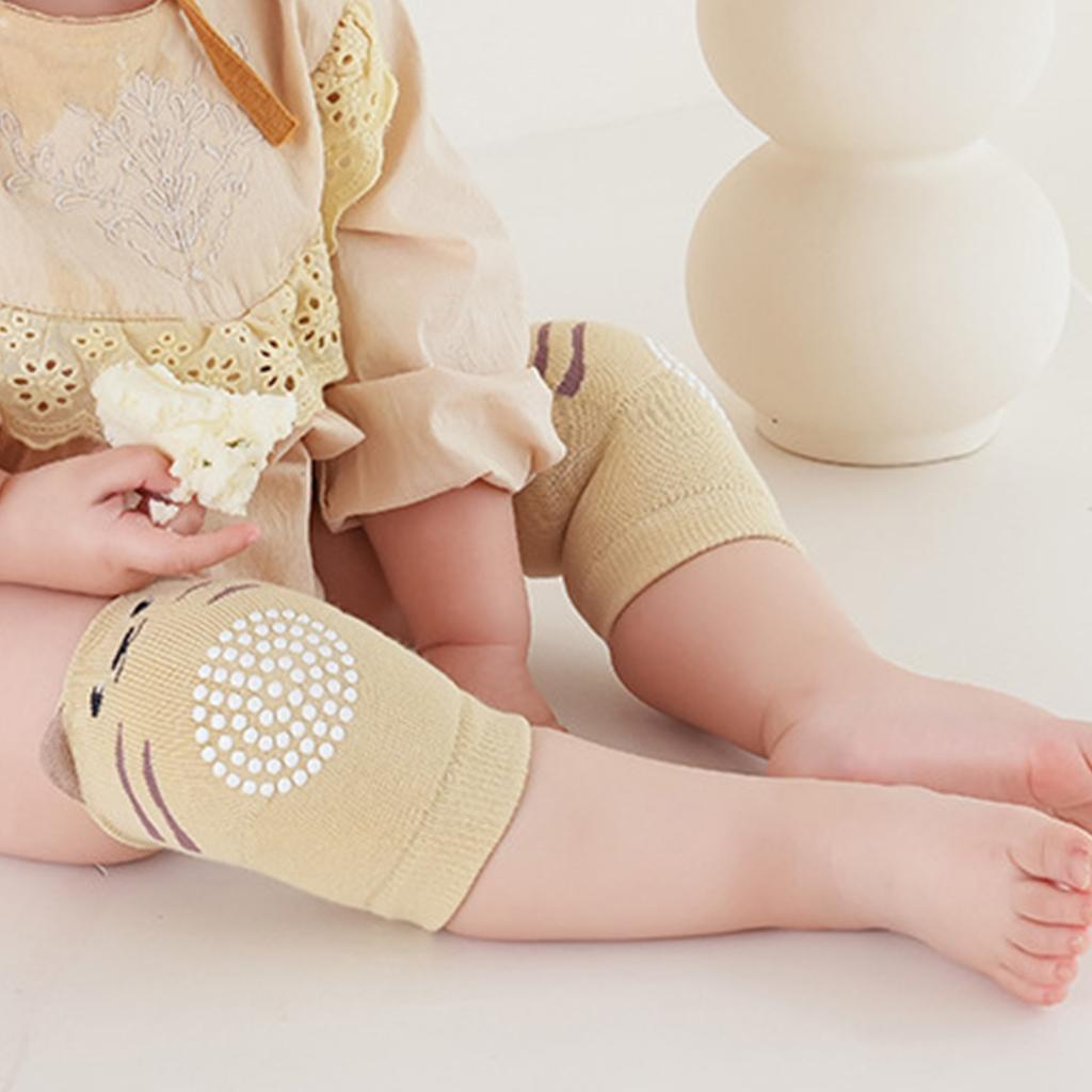 1 Pair Newborn Knee Support Protector Baby Knee Pad Safety Crawling Knee Cushion Protector for Infant Toddlers 1-3 Years