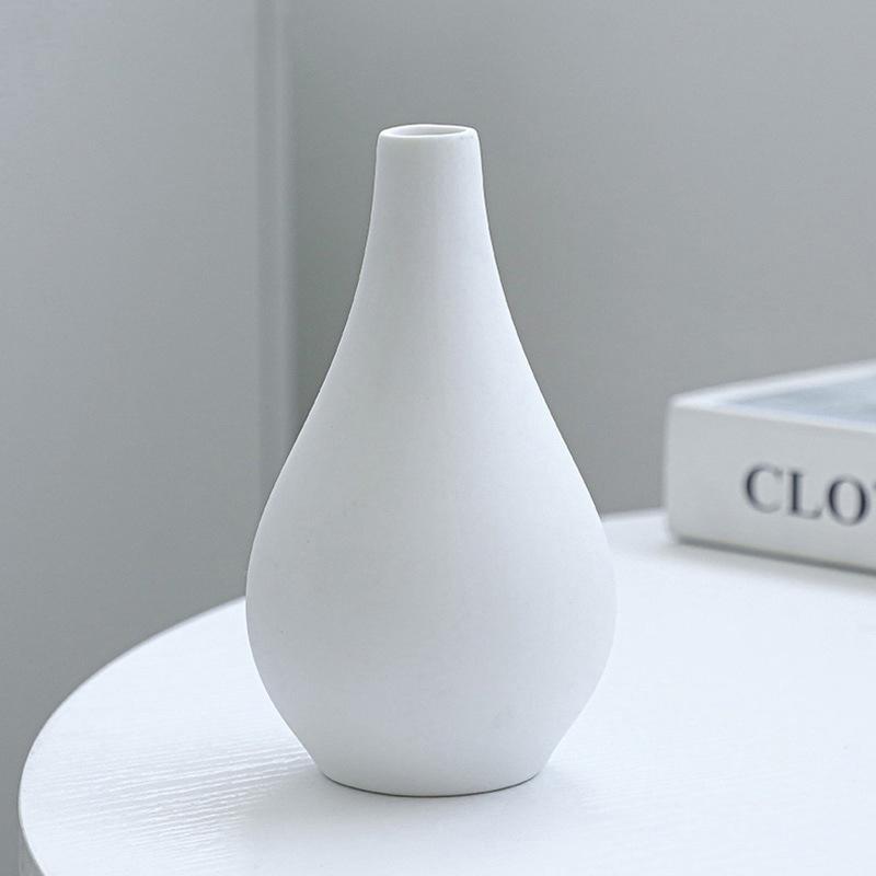 5-Piece Set Of Simple Ceramic Vases, Fresh Small Vases, Desktop Decorations, Simple Porch, Tv Cabinet, Home Crafts