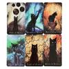 Haunted Cat Tarot Cards Game For Beginners Fate Visions Divination Edition Oracke Playing Board Deck