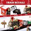 Set Treno di Natale con Luci Suoni Set Binari Ferroviari Locomotiva Motrice per Albero di Natale Giocattoli Elettronici Regalo per Bambini