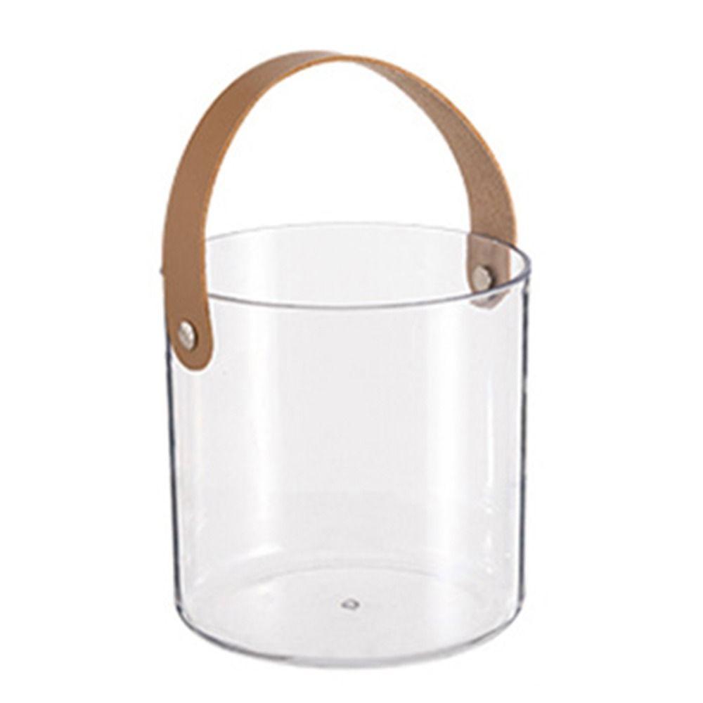 Clear Fruit Storage Basket Plastic Drinks Chiller Bin Thickened Ice Bucket  Party