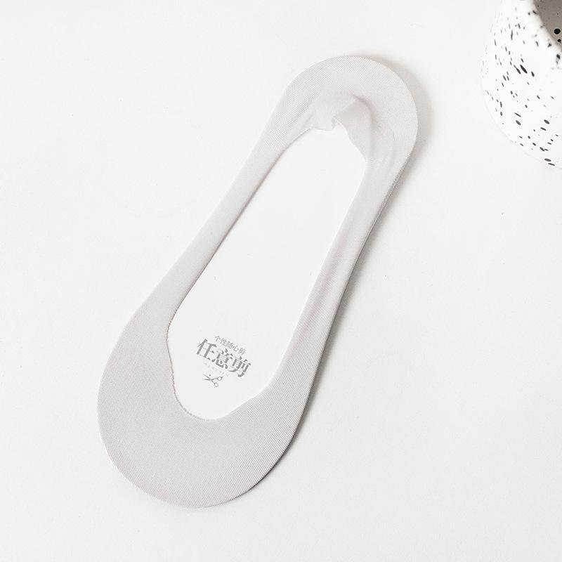 Women's Ice Silk Low Cut No-Show Striped Mesh Lace Boat Socks - Super Thin & Non-Slip