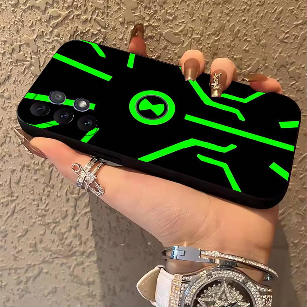 

Чехол для телефона-часов B-Ben10 O-Omnitrix для Samsung Galaxy A13, 21s, 22, 31, 32, 52, 53, 71, 80, A91 Мягкий черный чехол SamsungNote10