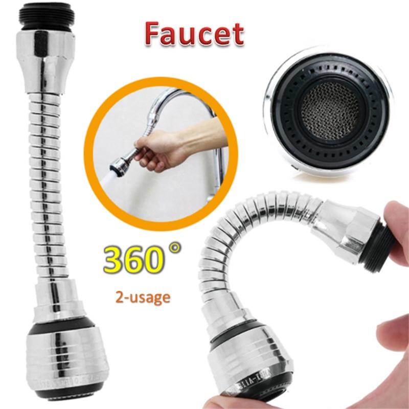 

Поворотный кран на 360°, 2 использования, полезная насадка для смесителя, вращающийся смеситель, барботер, аэратор, кухонный аэратор, распылитель, насадка для смесителя для бытовой раковины