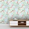 Watercolor Pink Floral Peel and Stick Wallpaper Vinyl Self Adhesive Removable Waterproof Wallpaper for Bathroom Cabinet Decor