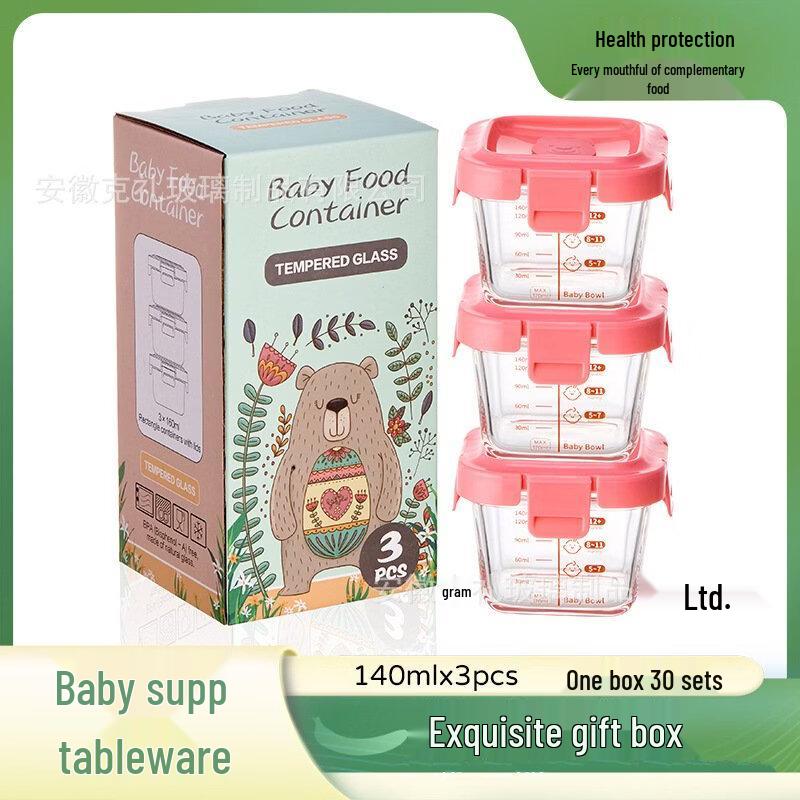 Abay Children s Glass Food Storage Bowl Set