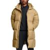 Under Armour Limitless Mid-Length Zipper Fashion Solid Color Warm Down Coat Men Coats Camel-Brown 1384644-263