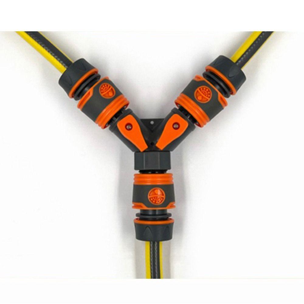 

1Pcs Durable Pipe Fittings Tee Connector Water Splitter Quick Coupling Faucet Hose Tap Plastic Garden Y-Type Irrigation Valve 240V