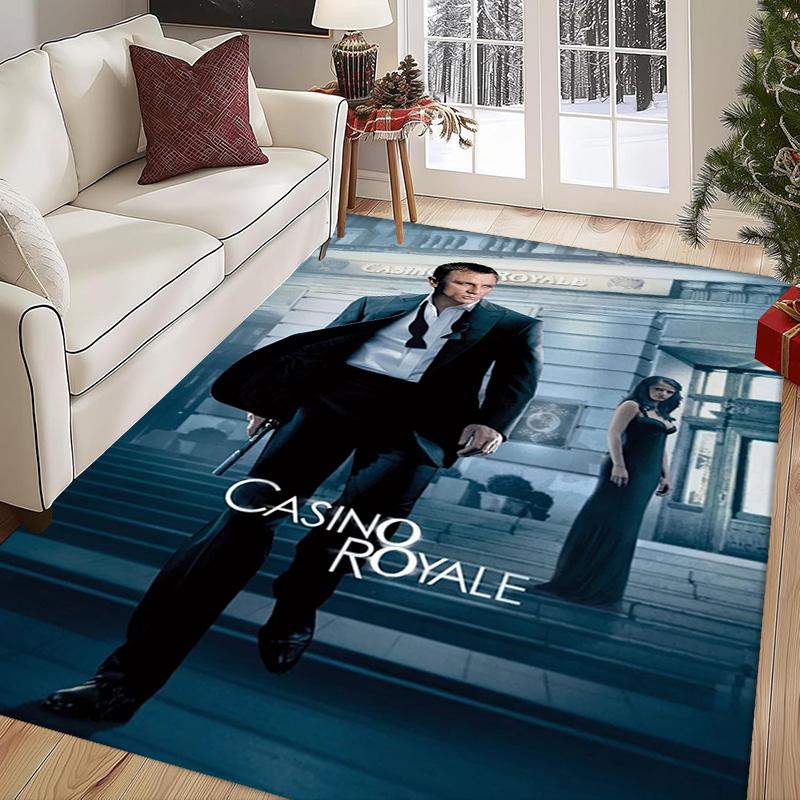 Iconic Gun Logo Design Carpet Doormat Printing Room Protective Pad Dormitory Decoration