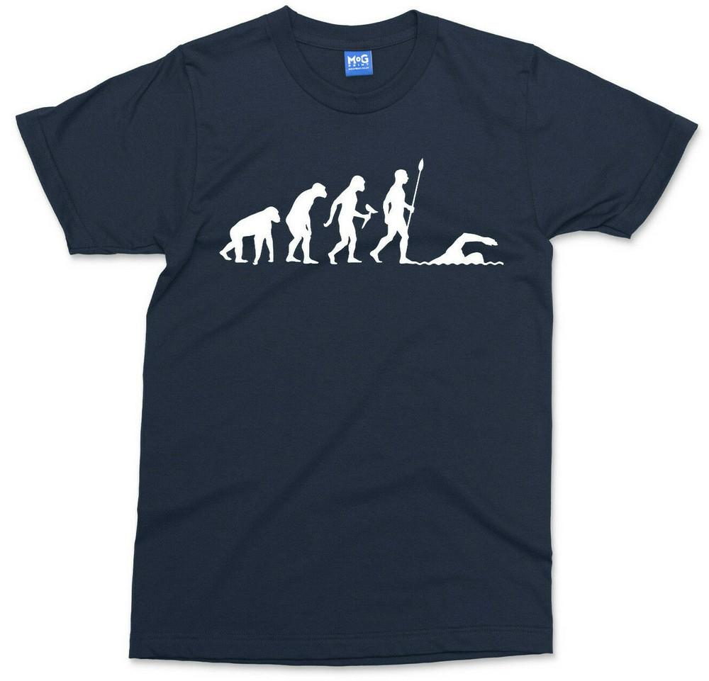 Evolution Of Swimmer TShirt Funny Swimming Gifts Swim Beach Pool Water Sports S