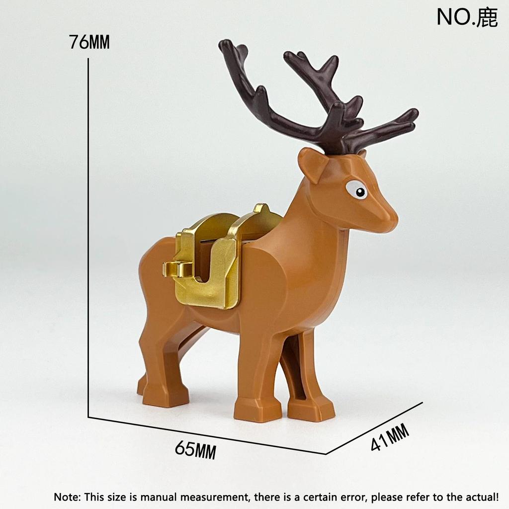 NEU Tiere Welt Szene Elefant Männlicher Elefant Kamel Elch Gorilla Giraffe Pferd Teile Bausteine Modellsets Steine Kinder Bausätze