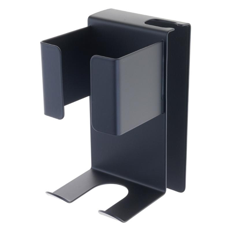 

Space Saving Adhesive Styling Tool Rack Heatproof Storage Shelf For Curling Wands Straighteners And Dryers чёрный