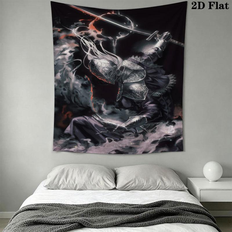 Elden Ring Land Wall Hanging Printed Fabric Blanket Decorative Tapestries for Bedroom Living Room Home Decor