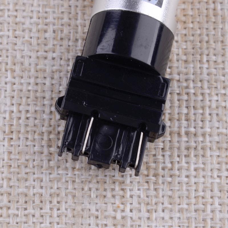 2Pcs Error Free White Amber 3157 LED Switchback DRL Turn Signal Parking Light Bulbs DC 12V