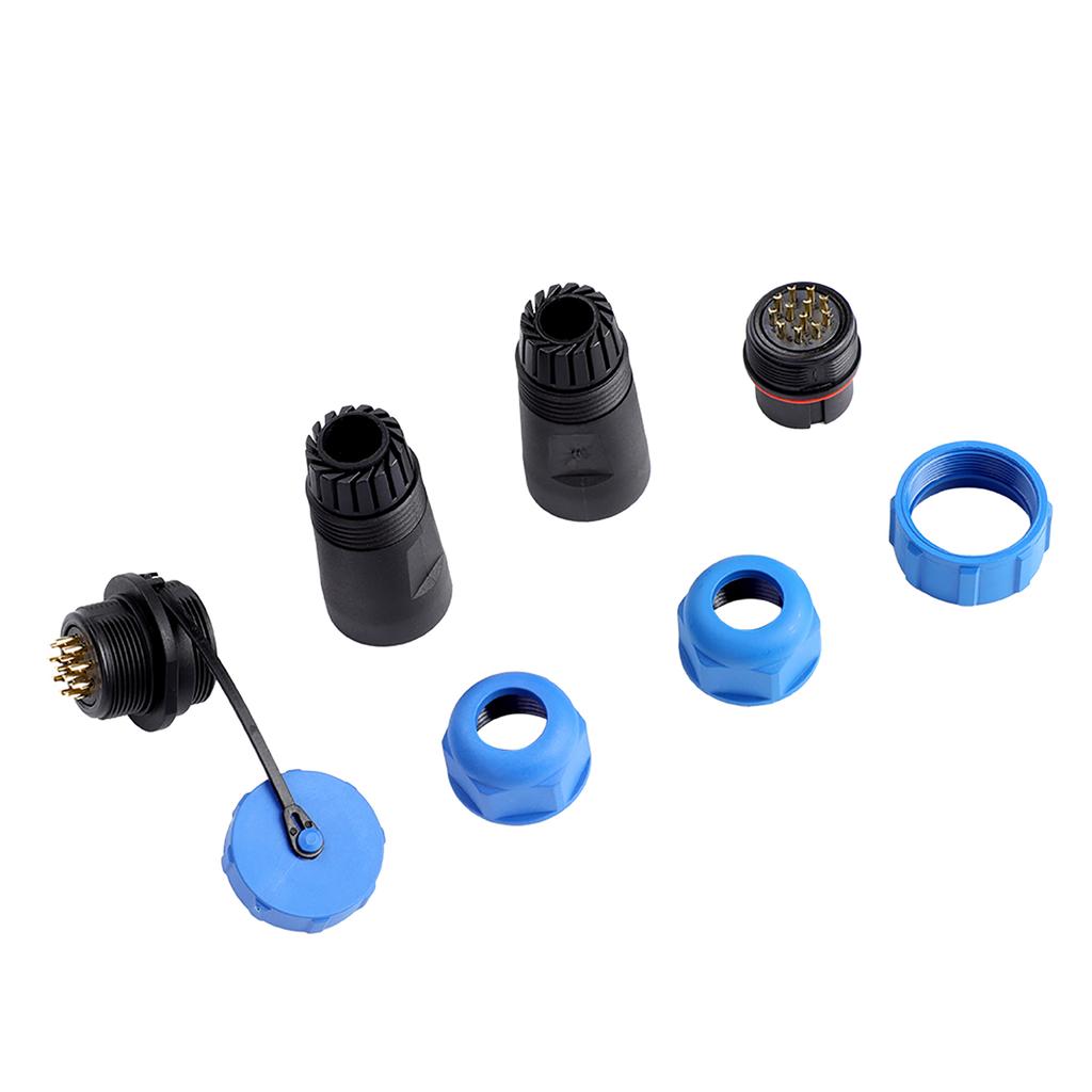 SP21 IP68 12Pin Waterproof Plastic Aviation Plug Socket Cable In Line Connector ( 12Pin)