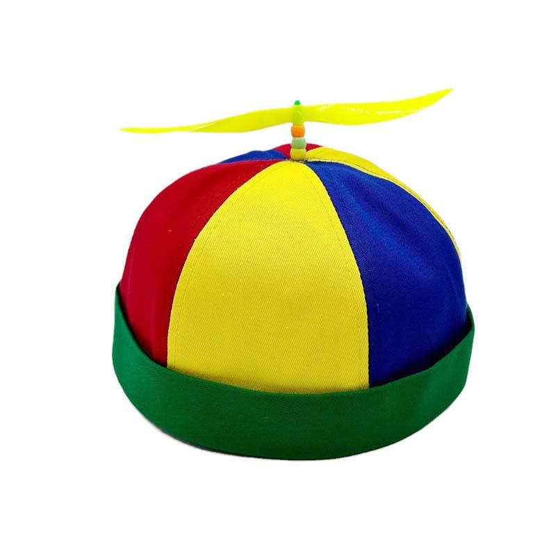 

Trendy Brimless Color Block Sailor Hat with Propeller Adjustable
