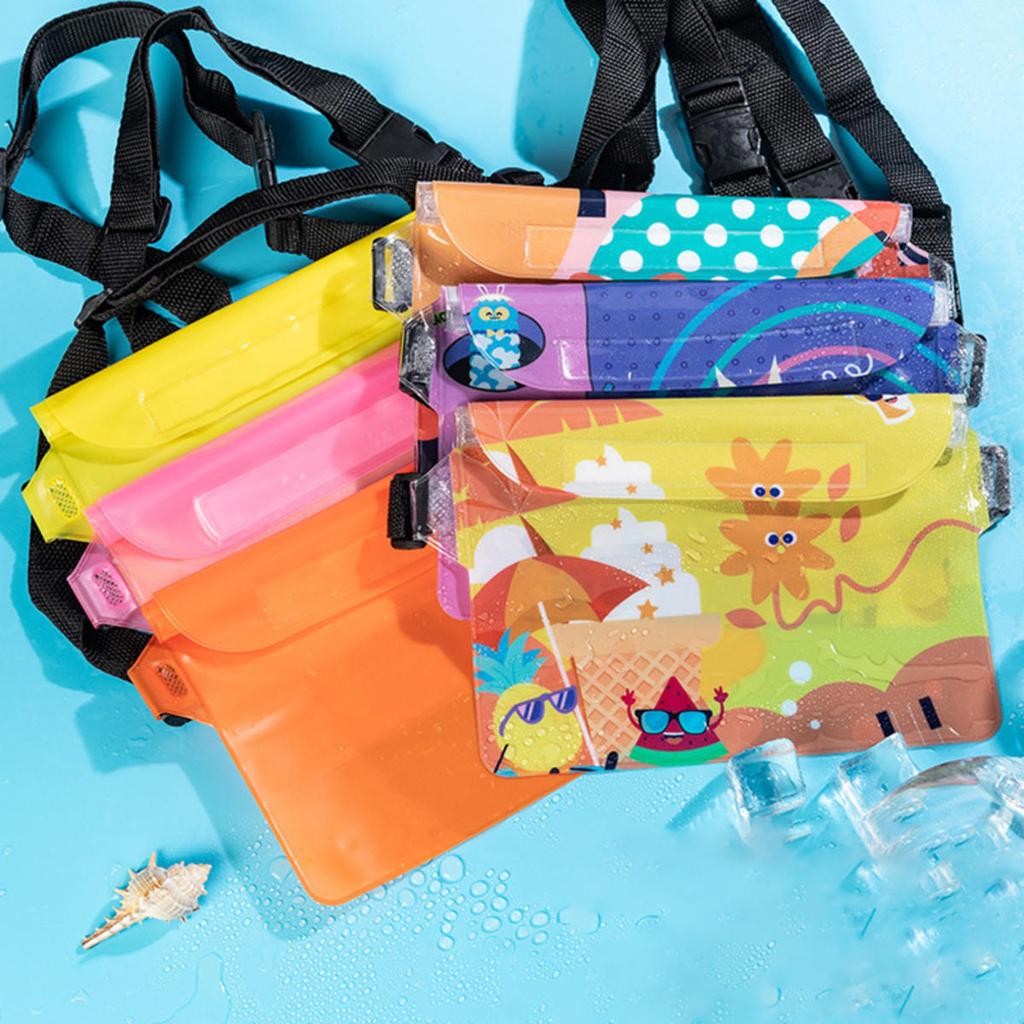 Universal Phones Waterproof Pouch Adjustable Large Water Proofing Bag Waterproof Waist Bag Underwater Swimming Storage Bags