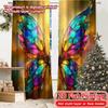2D FLAT PRINTING 2pcs Curtains (Without Rod) Colorful Butterfly Wings Saint Patrick Is Day Festival Fashion Curtains Versatile