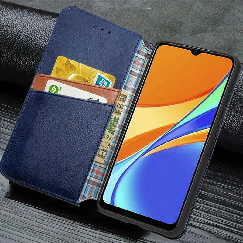 Woven Pattern Leather Flip Book Case For Xiaomi Redmi Note 10 Pro 10S 9T 9S 8T 9 Pro 9AT 9C Mi 10S 10 10T Pro Note 10 Lite Poco M3 X3 NFC Wallet Cover