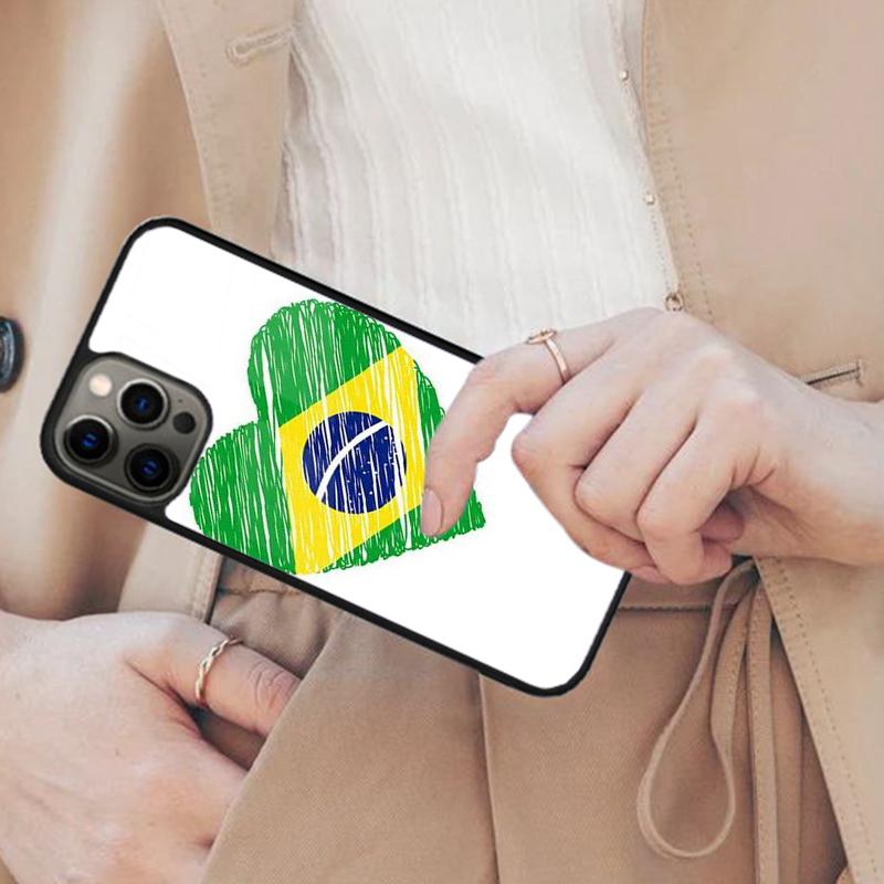 Brasil Brazil Flag Vintage Retro Country Brazilian Pride Magnetic Phone Case For iPhone 17 Air 16 14 13 12 Pro Max 15 Plus Cover