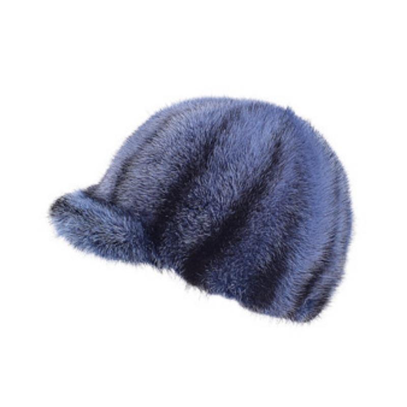 Mink hat mink hair winter fashion mink hat men and women versatile thickened warm knight hat tide