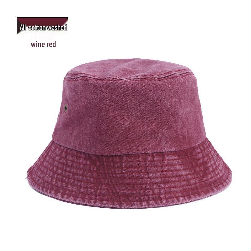 Vintage Hip-Hop Bavlněný Kbelíkový Klobouk