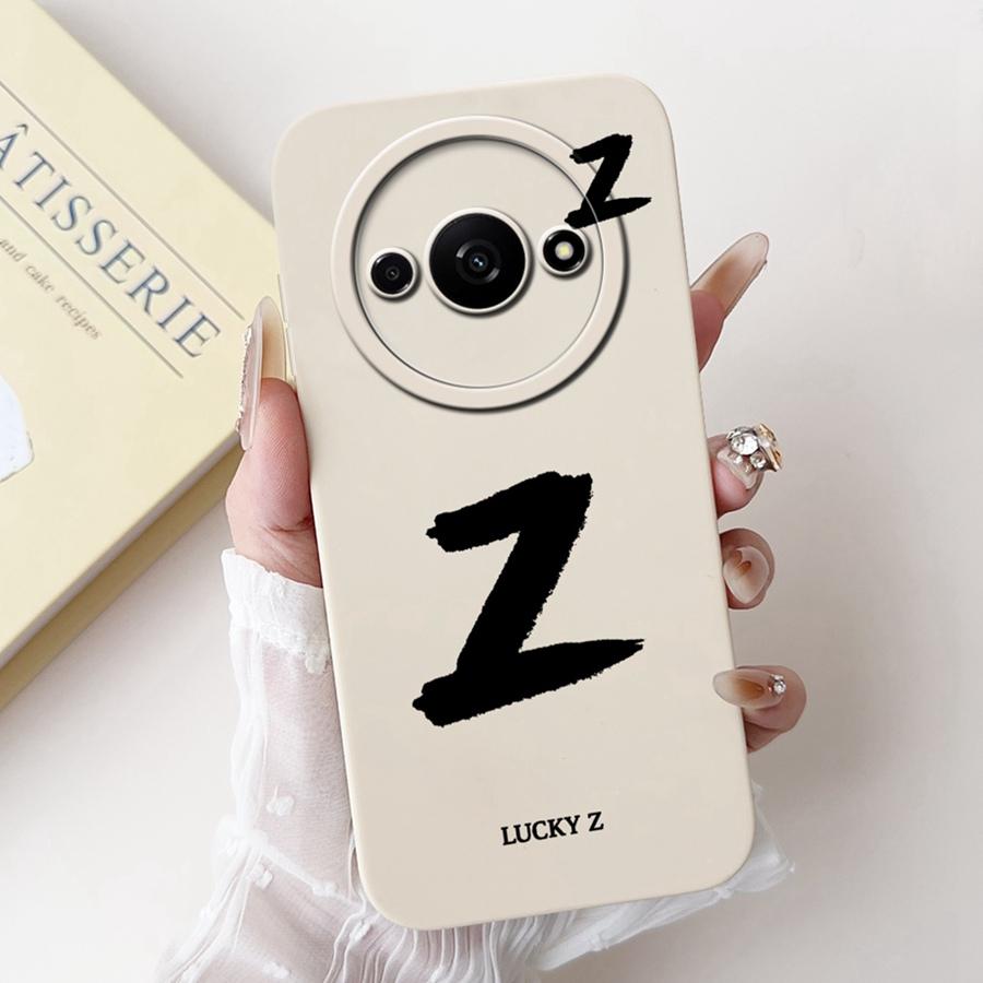 For Xiaomi Redmi A3 Back Cover Popular Letter Protector Soft Silicone Phone Cases For RedmiA3 A 3 4G Xiaomi Poco C61 Funda