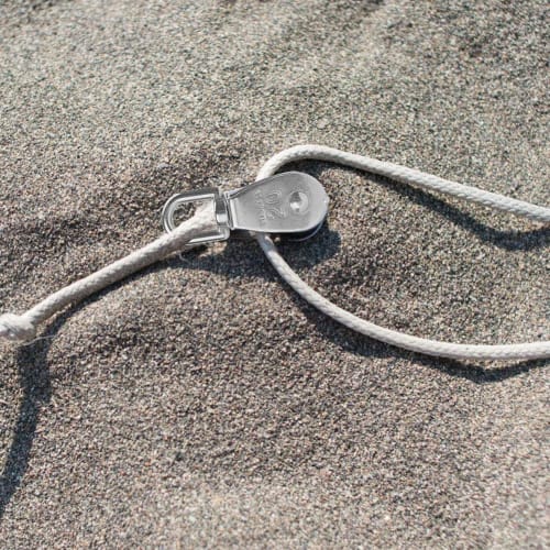 Alioay M25 Rope Pulley, Swivel Type, Stainless Steel, 150kg Load Capacity, Set of 2 (M25 (Set of 2))