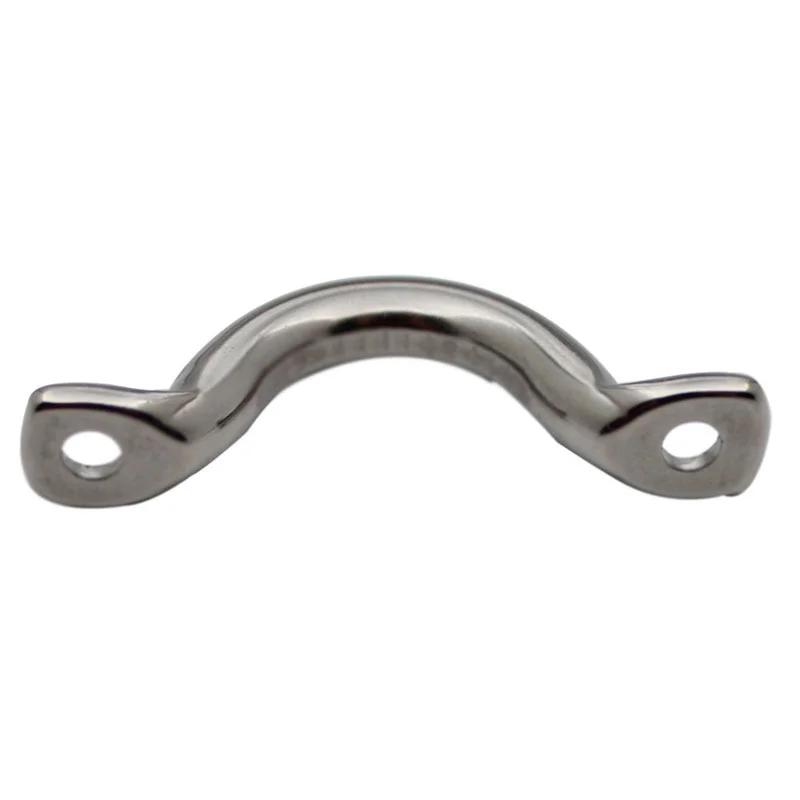 4x Handle 4/5/6/8/10mm Stainless Steel Wire Eye Strap Boat Marine Tie Down Fender Hook Canopy Silver RV Engines Accessories