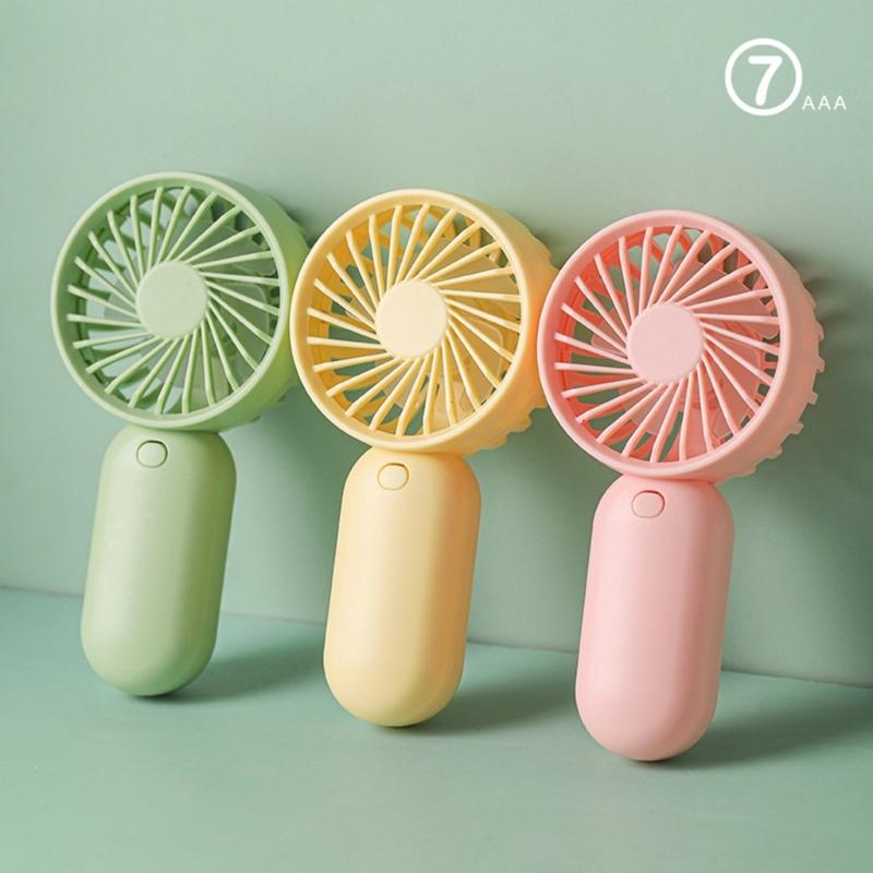 AM4 Battery Operated Powerful Handheld Fan Portable Small Lightweight Makeup Fan for Girl Women Indoor Outdoor