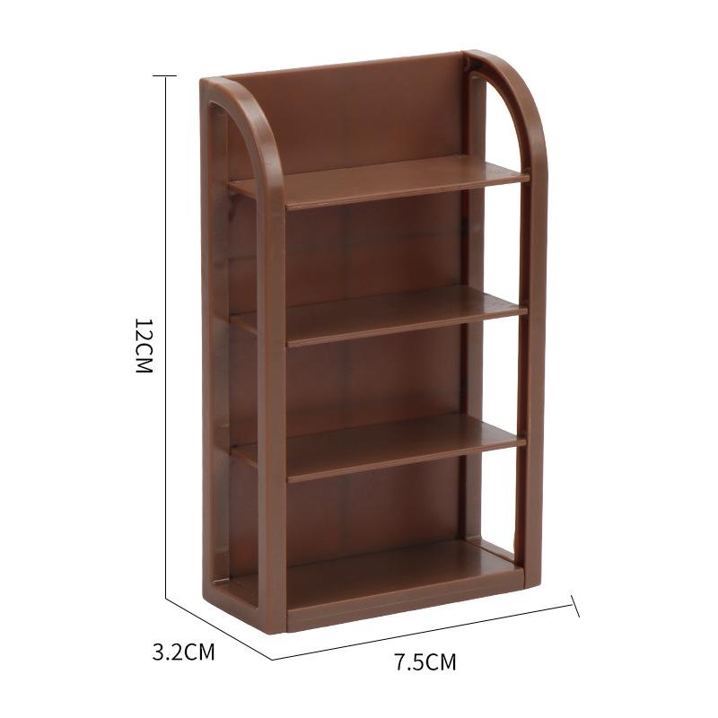 Miniature Supermarket Shelf Dollhouse Toy – Snacks & Drinks Pretend Play Storage Rack