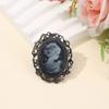 Shimmering Crystal Accented Brooch Sturdy Metal Design Versatile For Office Event Social Gatherings