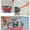 BBQ Charcoal Tongs Long Handle Aluminum Coal Clip Kitchen Grill Tongs Heat Resistant Barbecue Tool