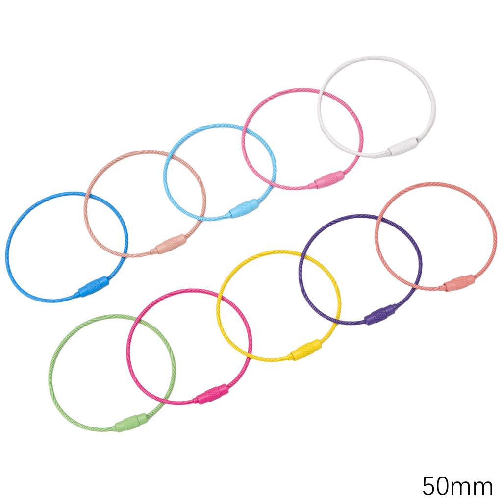 5-100pcs Alloy Spray Painted Keychain Key Chain Snap Hook Key Ring For DIY Jewelry Keys Wallets Decorations