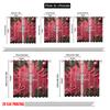 Flat Printing Christmas Curtain Candy Cane Versatile Polyester Fabric Without Electricity Festive Holiday Curtains Set Of 2 Made