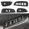 4pcs Car Window Glass Switch Lift Cover Trim for Honda HR-V HRV - Carbon Fiber Inner Armrest Cover Decoration