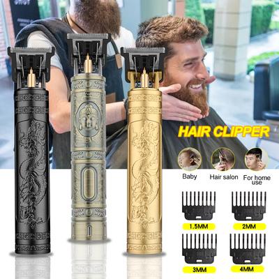 Mit Box Haarschneider Professioneller elektrischer Trimmer für Mann 0mm Glatze Friseur Haarschneidemaschine Schnurloser Rasierer