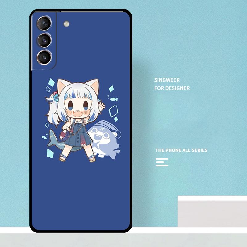 Gawr Gura Hololive Anime Case For Samsung Galaxy S25 Ultra S25 FE S20 S21 S22 S23 Plus S9 S10 S24 Ultra Phone Cover