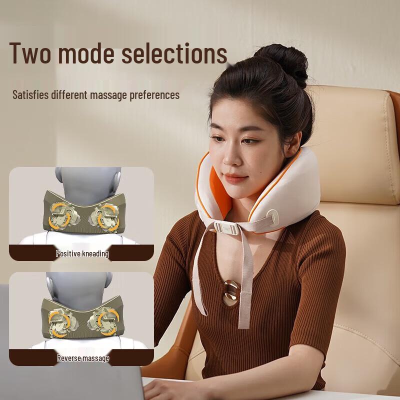 HEZHENG Portable U-shaped Neck Massager Pillow