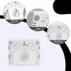 Simple Digital Clock, Wall-Mountable, Multifunctional LCD Temperature Alarm Clock (White 8218)