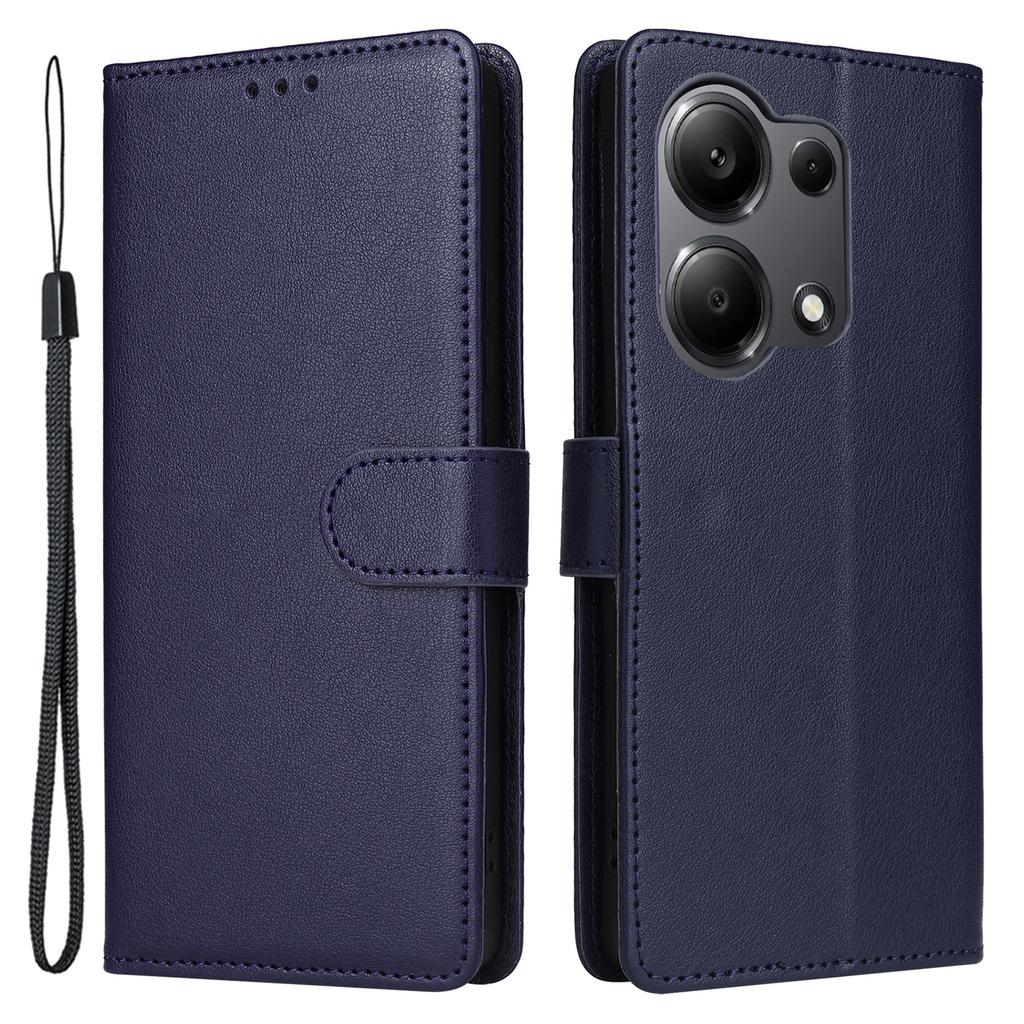 For Xiaomi Redmi Note 13 Pro 4G/Poco M6 Pro 4G Leather Case Card Slots Phone Stand Cover